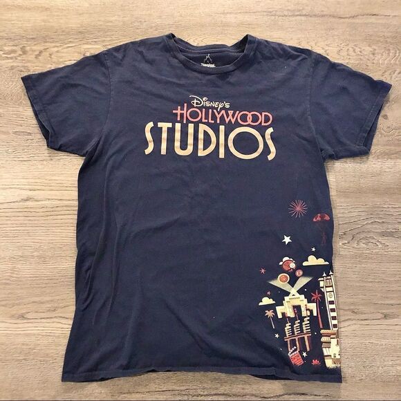 Disney's Star Wars Hollywood Studios All Over Print Graphic Art T-shirt Large - Picture 1 of 8